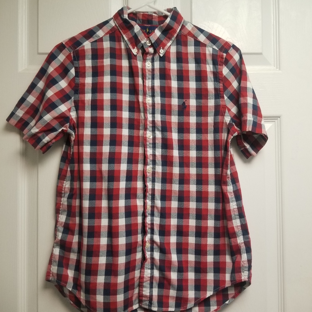 Ralph Lauren Buffalo Plaid Short Sleeve Button Up
